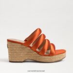 נשים הַנעָלָה Sam Edelman עקב טריז של יוקי פלטפורמה כתום קאלי 4XL22X684 - Image 2