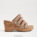 נשים הַנעָלָה Sam Edelman עקב טריז של יוקי פלטפורמה קרמל זהוב 4XL22X688 - Image 2