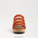 נשים הַנעָלָה Sam Edelman עקב טריז של יוקי פלטפורמה כתום קאלי 4XL22X684 - Image 3