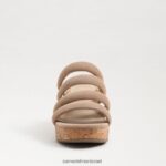 נשים הַנעָלָה Sam Edelman עקב טריז של יוקי פלטפורמה קרמל זהוב 4XL22X688 - Image 3