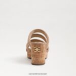 נשים הַנעָלָה Sam Edelman עקב טריז של יוקי פלטפורמה קרמל זהוב 4XL22X688 - Image 5