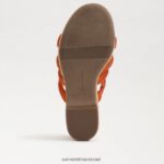 נשים הַנעָלָה Sam Edelman עקב טריז של יוקי פלטפורמה כתום קאלי 4XL22X684 - Image 6