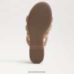 נשים הַנעָלָה Sam Edelman עקב טריז של יוקי פלטפורמה קרמל זהוב 4XL22X688 - Image 6