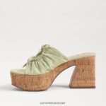 נשים הַנעָלָה Sam Edelman עקב טריז של dova פלטפורמה ליים קר 4XL22X349 - Image 4