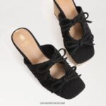 נשים הַנעָלָה Sam Edelman עקב טריז של dova פלטפורמה פשתן שחור 4XL22X348 - Image 7