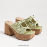 נשים הַנעָלָה Sam Edelman עקב טריז של dova פלטפורמה ליים קר 4XL22X349