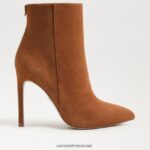 נשים הַנעָלָה Sam Edelman עקב מגפיים של wrenley זמש חום גבול 4XL22X832 - Image 2