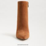 נשים הַנעָלָה Sam Edelman עקב מגפיים של wrenley זמש חום גבול 4XL22X832 - Image 3
