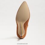 נשים הַנעָלָה Sam Edelman עקב מגפיים של wrenley זמש חום גבול 4XL22X832 - Image 6