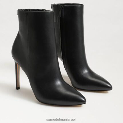 נשים הַנעָלָה Sam Edelman עקב מגפיים של wrenley עור שחור 4XL22X831