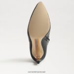 נשים הַנעָלָה Sam Edelman עקב מגפיים של wrenley עור שחור 4XL22X831 - Image 6