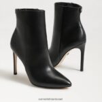 נשים הַנעָלָה Sam Edelman עקב מגפיים של wrenley עור שחור 4XL22X831 - Image 7