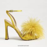 נשים הַנעָלָה Sam Edelman עקב נוצת לאון סאטן אוקר 4XL22X849 - Image 2