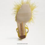 נשים הַנעָלָה Sam Edelman עקב נוצת לאון סאטן אוקר 4XL22X849 - Image 6