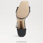 נשים הַנעָלָה Sam Edelman עקב פלטפורמה נינט סאטן שחור 4XL22X758 - Image 6