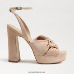 נשים הַנעָלָה Sam Edelman עקב פלטפורמה של קריסטן קפוצ'ינו זמש 4XL22X818 - Image 2