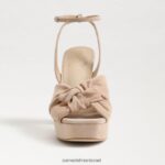 נשים הַנעָלָה Sam Edelman עקב פלטפורמה של קריסטן קפוצ'ינו זמש 4XL22X818 - Image 3
