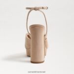 נשים הַנעָלָה Sam Edelman עקב פלטפורמה של קריסטן קפוצ'ינו זמש 4XL22X818 - Image 5