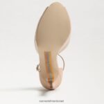 נשים הַנעָלָה Sam Edelman עקב פלטפורמה של florencia peep toe פטנט סומק בז' 4XL22X768 - Image 6