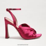 נשים הַנעָלָה Sam Edelman עקב רצועות לבנדר סאטן פטל 4XL22X949 - Image 2