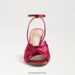נשים הַנעָלָה Sam Edelman עקב רצועות לבנדר סאטן פטל 4XL22X949 - Image 3