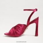 נשים הַנעָלָה Sam Edelman עקב רצועות לבנדר סאטן פטל 4XL22X949 - Image 4
