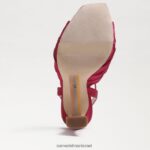 נשים הַנעָלָה Sam Edelman עקב רצועות לבנדר סאטן פטל 4XL22X949 - Image 6