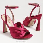 נשים הַנעָלָה Sam Edelman עקב רצועות לבנדר סאטן פטל 4XL22X949 - Image 7