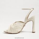 נשים הַנעָלָה Sam Edelman עקב רצועות לבנדר שנהב מודרני 4XL22X950 - Image 4