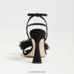 נשים הַנעָלָה Sam Edelman עקב רצועות ליילאני זמש שחור 4XL22X953 - Image 5