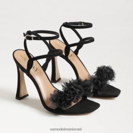 נשים הַנעָלָה Sam Edelman עקב רצועות ליילאני זמש שחור 4XL22X953