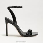 נשים הַנעָלָה Sam Edelman עקב רצועות סחלב פטנט שחור 4XL22X800 - Image 2
