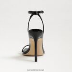 נשים הַנעָלָה Sam Edelman עקב רצועות סחלב פטנט שחור 4XL22X800 - Image 5