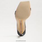 נשים הַנעָלָה Sam Edelman עקב רצועות סחלב פטנט שחור 4XL22X800 - Image 6