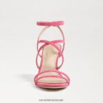 נשים הַנעָלָה Sam Edelman עקב רצועות של delanie ורוד אזליה 4XL22X647 - Image 3