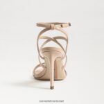 נשים הַנעָלָה Sam Edelman עקב רצועות של delanie סומק בז' 4XL22X649 - Image 5