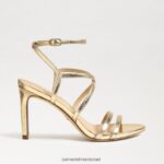 נשים הַנעָלָה Sam Edelman עקב רצועות של delanie עלה זהב 4XL22X646 - Image 2