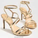 נשים הַנעָלָה Sam Edelman עקב רצועות של delanie עלה זהב 4XL22X646 - Image 7