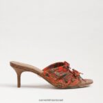נשים הַנעָלָה Sam Edelman עקב רצועות pia פרג כתום 4XL22X599 - Image 2