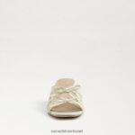 נשים הַנעָלָה Sam Edelman עקב רצועות pia שנהב פנינה 4XL22X598 - Image 3