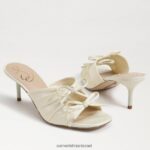 נשים הַנעָלָה Sam Edelman עקב רצועות pia שנהב פנינה 4XL22X598 - Image 7