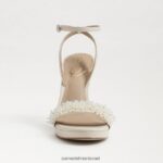 נשים הַנעָלָה Sam Edelman עקב רצועת קרסול ג'ייד פרלה שנהב מודרני 4XL22X615 - Image 3