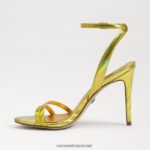 נשים הַנעָלָה Sam Edelman עקב רצועת קרסול ג'מי מימוזה זהב מתכתי 4XL22X670 - Image 4