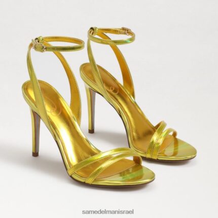 נשים הַנעָלָה Sam Edelman עקב רצועת קרסול ג'מי מימוזה זהב מתכתי 4XL22X670
