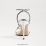 נשים הַנעָלָה Sam Edelman עקב רצועת קרסול גריינג'ר כסף רך 4XL22X695 - Image 5