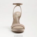 נשים הַנעָלָה Sam Edelman עקב רצועת קרסול ירקן קפוצ'ינו זמש 4XL22X391 - Image 3