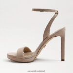 נשים הַנעָלָה Sam Edelman עקב רצועת קרסול ירקן קפוצ'ינו זמש 4XL22X391 - Image 4