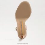 נשים הַנעָלָה Sam Edelman עקב רצועת קרסול ירקן קפוצ'ינו זמש 4XL22X391 - Image 6