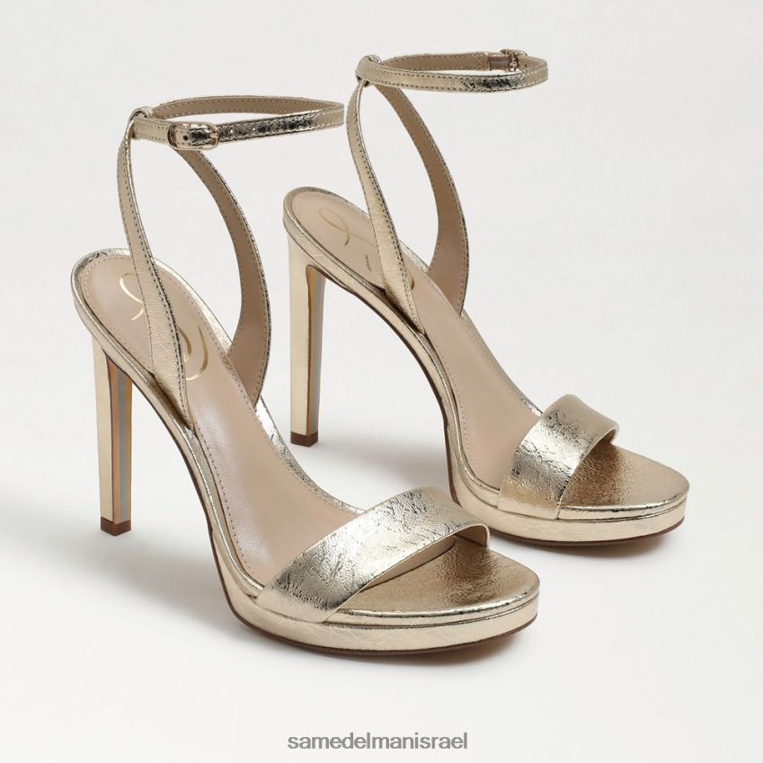 d7a0d7a9d799d79d_d794d6b7d7a0d7a2d6b8d79cd6b8d794_sam_edelman_d7a2d7a7d791_d7a8d7a6d795d7a2d7aa_d7a7d7a8d7a1d795d79c_d799d7a8.jpg נשים הַנעָלָה Sam Edelman עקב רצועת קרסול ירקן עור עלי זהב 4XL22X386 - Image 1