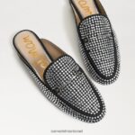 נשים הַנעָלָה Sam Edelman פרד לוני גליץ ביט זמש שחור 4XL22X780 - Image 7